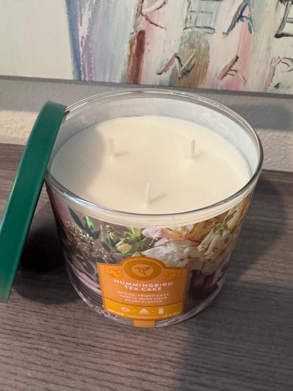 Hummingbird Tea Cake Candle - Picture 2 of 3